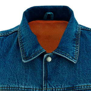 Chaleco vaquero de calidad Premium ajustable recién llegado 2025 Color sólido transpirable 100% algodón chaleco vaquero sin mangas para hombres - Product Image 6