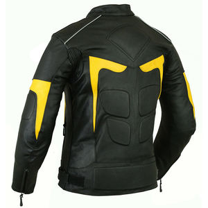 Veste de moto de tourisme en cuir véritable rouge pour hommes avec armure intérieure imperméable Vêtements de sport personnalisés pour adultes - Product Image 5