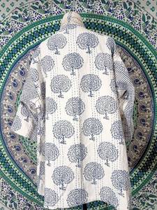 Kantha Jacket for Unisex Printed Fashion Handmade Long Sleeve Cotton Womens Wear Jackets - Product Image 5