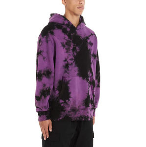 Fabricante verificado Puff Print Hoodie Custom Cotton Tye Die Hoodie Oversized Purple Garment Tie Dye Hoodies Sudadera para hombres - Product Image 2