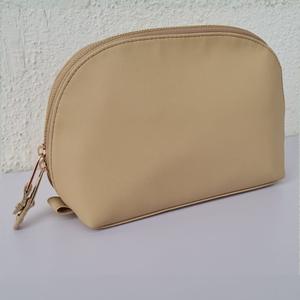 Sac cosmétique en cuir PU pour femmes sac de maquillage à fermeture éclair organisateur de maquillage de voyage chargeur pochette de rangement couleur Tan - Product Image 2