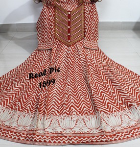 Ropa de fiesta festiva tradicional, bordado de Reyon Anarkali, proveedor largo, de compras en línea, la mayoría de tendencias - Product Image 4