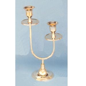 Porte-bougie en métal plaqué or pour la décoration de mariages et de dîners, utilisation de porte-bougie chauffe-plat - Product Image 1