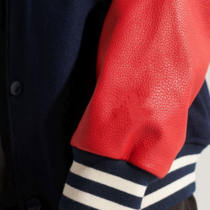 Chaqueta Universitaria de Béisbol Estilo Patchwork, Económica y de Alta Calidad, Talla Regular, Artículo Nuevo, Chaqueta Varsity con Bordado - Product Image 6