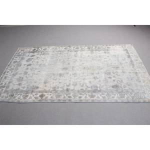 พรมตุรกีวินเทจขนาด 4.2x7.3 ฟุต พรมปูพื้น พรมลายตารางสีเทา - Product Image 3