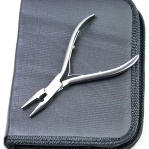 Surtechs ที่ต่อผมและชุดเครื่องมือประดับด้วยลูกปัดที่จัดขึ้นคีมที่มีกระเป๋าหนังที่สวยงามสำหรับเท้า - Product Image 3