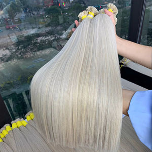 ผมดิบสีขาวขนาด18นิ้ว100กรัมแบบเวียดนามหัวแบนแข็งแรงและนุ่มลื่น - Product Image 1