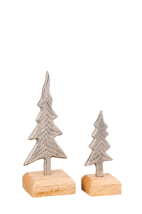 Escultura de árbol de Navidad de Metal creativa de diseño moderno para mesa y escritorio acabado plateado ecológico para decoración de Villa interior del hogar - Product Image 6