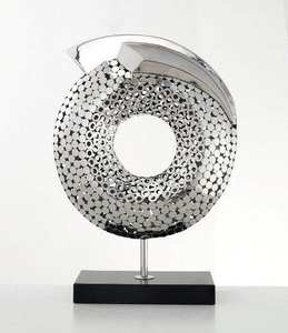 Sculptures de forme unique en laiton artificiel et agate pour décorations pour la maison Sculptures de table d'hôtel au prix le plus bas - Product Image 2