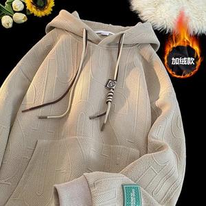 Pull en polaire pour homme, décontracté, hiver, maison, social, chaud, coupe régulière, grande taille, tendance, couleur unie, sport, confortable, brodé - Product Image 2