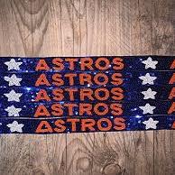 Correa de Bolso Deportiva de Algodón con Cuentas de Cristal Astros, Hecha a Mano, Elegante, Personalizable para el Día del Partido - Product Image 5