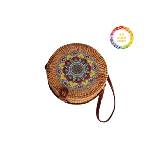 Sac à bandoulière en rotin accessoire bohème léger et durable pour dames idéal - Product Image 5