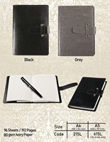 Carnet d'entreprise en cuir de style professionnel de haute qualité avec porte-stylos pratiques pour les employés de bureau et les enseignants