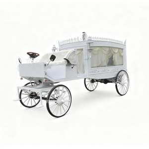 รถม้าบรรทุกศพสีตามสั่ง รถม้าบรรทุกศพแบบโมเดิร์น รถบรรทุกศพดีไซน์หรูหรา ขับเคลื่อนด้วยไฟฟ้า 4 ล้อ ใหม่เอี่ยม - Product Image 1