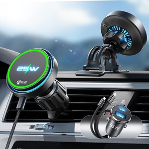 ที่ชาร์จในรถยนต์ LISEN 25W ชาร์จเร็ว พร้อมพัดลมระบายความร้อน ที่ยึดโทรศัพท์แบบแม่เหล็กสำหรับ <span class=keywords><strong>iPhone</strong></span> 17 <span class=keywords><strong>Pro</strong></span> <span class=keywords><strong>Max</strong></span> ใช้ติดตั้งบน<span class=keywords><strong>ค</strong></span>อนโซล - Product Image 1