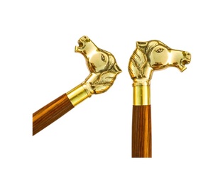 La última estaca para caminar de latón sólido con mango de fundición de latón Nuevo bastón para caminar Nuevo último bastón de viaje - Product Image 1