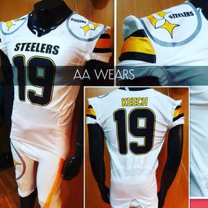 High Quality Custom Embroidery American Football Jersey Set Good Quality Sublimation Padded Pant <b>Socks</b> Breathable Plus Size - Product Image 4