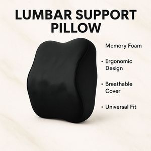 2025 Wholesale Factory supply new Memory Foam Car <b>Headrest</b> Low MOQ Car Waist Back Support <b>Headrest</b> Set - Product Image 2