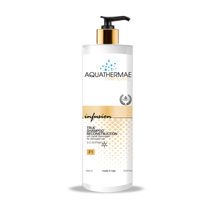 Aquathermae Gel Capilar con Keratina y Aceite de Argán 250ml, Crema Profesional Anti-Frizz y Alisante, Tratamiento Nutritivo y Reparador para Cabello Seco - Product Image 1