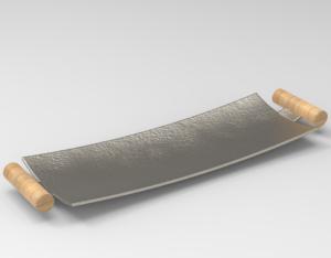 Vantage Plateau de service design de luxe moderne avec finition dorée pour la décoration de la maison et la cuisine Taille personnalisée disponible - Product Image 6