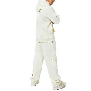Ensemble de survêtement unisexe 2 pièces personnalisé pas cher pour l'hiver, en coton, coupe oversize, avec pantalon cargo et sweat à capuche, style sportswear de designer - Product Image 3