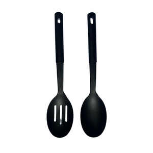 Los utensilios de cocina de cuchara coladora están hechos de material plástico seguro que puede soportar altas temperaturas y antiadherente para sartenes - Product Image 5