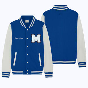 Veste Letterman de baseball noire avec logo personnalisé du fabricant OEM veste Letterman en chenille avec broderie de manches en cuir veste universitaire Letterman pour hommes - Product Image 5