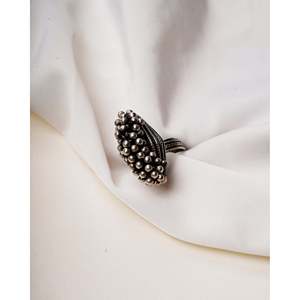 925 Sterling Silver Ghunghru Ring Cultural Collectible Ethnic Cluster Finger Ring for Women - Product Image 1