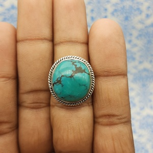 Authentic Firoza Beautifully <b>Crafted</b> 925 Sterling Silver Solid Artisan <b>Crafted</b> <b>Ring</b> Natural Turquoise Bohemian Women <b>Ring</b> - Product Image 6