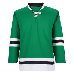 Maillot d'uniforme de hockey sur glace sublimé avec logo OEM, vêtements d'équipe, vente en gros de chemises de hockey personnalisées bon marché