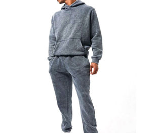 Survêtement d'hiver pour homme en coton 100% de qualité supérieure, lavage à l'acide, matériau durable, prix de gros bon marché, faible MOQ - Product Image 1