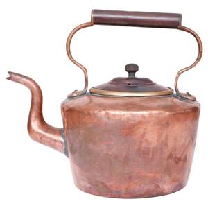 <b>Copper</b> tea kettle classic design stovetop brewing <b>utensil</b> for traditional <b>kitchen</b> decor daily tea - Product Image 2