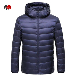 Doudoune à capuche pour hommes avec matériau confortable Logo personnalisé sur demande Léger résistant au vent Bon pour veste de sport - Product Image 6