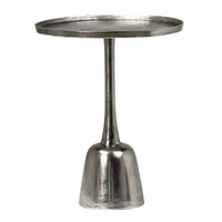Table en métal de qualité supérieure en aluminium plaqué or, table d'appoint de luxe au design créatif fait à la main, table de dernière arrivage, vente en gros