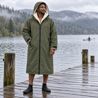 Robe de plage imperméable personnalisée à capuche, poncho de surf pour la natation et le paddleboard, approvisionnement en gros