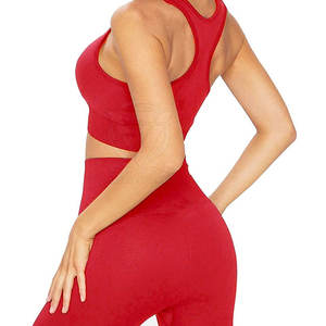 Conjuntos Deportivos Azules sin Mangas para Mujer, Fabricantes de Ropa Personalizada, Spandex, Ropa Deportiva Femenina, Conjuntos de Yoga Suaves, Elásticos en Cuatro Direcciones - Product Image 3