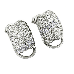 925 <b>Solid</b> Sterling <b>Silver</b> Style Earrings with Cubic Zirconia Versatile Pearl Jewellery Gift for Women and Girls - Product Image 1