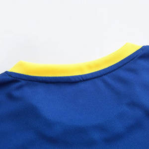 Uniforme de Fútbol Azul Rey para Hombre |   Kit de Franjas Verticales Triples Amarillas |   Conjunto de Camiseta y Pantalones Cortos para Entrenamiento de Equipos Adultos, Ropa Deportiva - Product Image 4