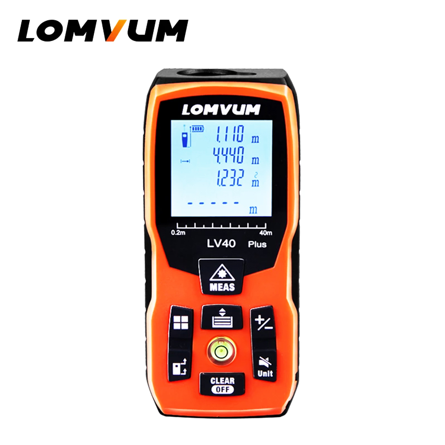 LOMVUM LV plus Новый USB пузырьковый уровень для зарядки 100 м дальномер Цифровой Лазерный Дальномер лента