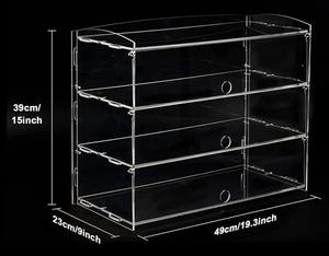 Exhibidor de Acrílico Rectangular Moderno para Donas y Pasteles con Tapa para Conservar la Frescura de Repostería y Postres - Product Image 5