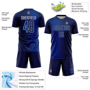 Propre Logo Et Numéros Hommes Adulte Taille Football Uniforme Personnalisé Football Maillots Football Ensemble Costume Des Hommes - Product Image 6