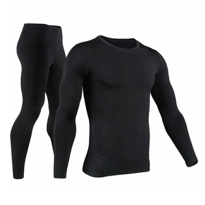 Conjunto completo de ropa interior térmica de manga larga con logotipo personalizado Calzoncillos largos transpirables para hombre - Product Image 6