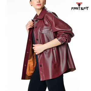 2024 nouveau Style femmes chemises en cuir en cuir en gros femmes chemises nouveau Design chemises en cuir à vendre - Product Image 3