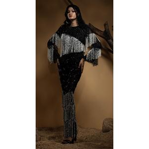 Conjunto de Traje de Dos Piezas para Mujer con Diseño Elegante, Chaqueta y Pantalón con Adornos, Conjunto Informal para Fiestas y Uso Diario - Product Image 2