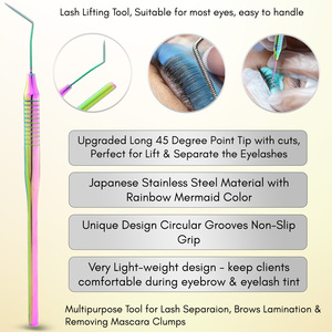 Herramienta Profesional Separadora de Pestañas, Set de Extensión y Lifting de Pestañas de Acero Inoxidable, Herramienta Confiable para Manualidades y Salón de Belleza - Product Image 5