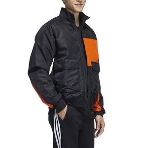 Chaqueta cortavientos ligera impermeable transpirable de talla grande de secado rápido forro de malla personalizado chaqueta cortavientos de nailon bloque de Color - Product Image 5