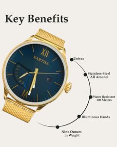 Orologio di Lusso in Acciaio Inossidabile con Vetro Zaffiro, Movimento MIYOTA, Resistente all'Acqua 10ATM, Diametro Cassa 45mm, Spessore 10mm - Product Image 2