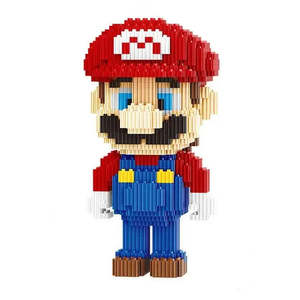 For Super Mario Luigi Nano <b>Block</b> Set ABS <b>Plastic</b> Construction Toy for Younger Players - Product Image 5