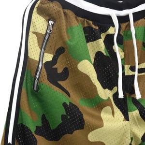 Wholesale 100% Polyester <b>Men's</b> <b>Camouflage</b> Mesh <b>Shorts</b> Custom Design With Sublimation Printing Elastic Waist Solid Pattern - Product Image 3