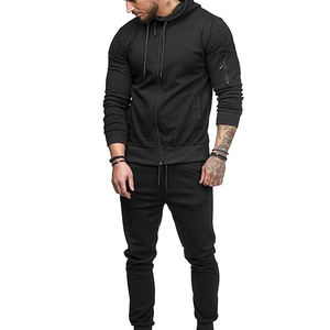 Conjunto Deportivo de Invierno Ligero de Primera Calidad, Personalizado, para Correr, Cómodo, de 2 Piezas, con Logotipo Personalizado para Hombre - Product Image 1